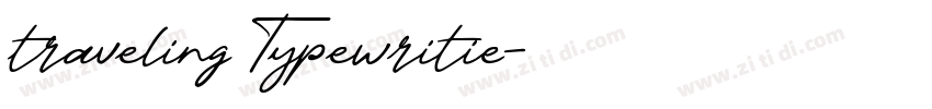 traveling Typewritie字体转换